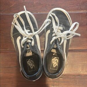 Vans Kids Black and White Sneakers